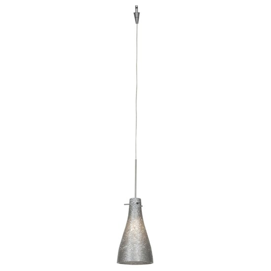 Picture of 35w Cavo GY6.35 Bi-Pin Halogen Dry Location Brushed Steel Metal Italian Wire Glass UJ Mini Pendant excluding Mono-Pod