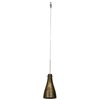 Picture of 35w Cavo GY6.35 Bi-Pin Halogen Dry Location Brushed Steel Gold Italian Wire Glass UJ Mini Pendant excluding Mono-Pod