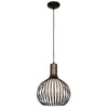 Picture of 75w Chuki E-26 A-19 Incandescent Damp Location Bronze Metal ribbed Pendant (CAN 1.25"Ø5.25")