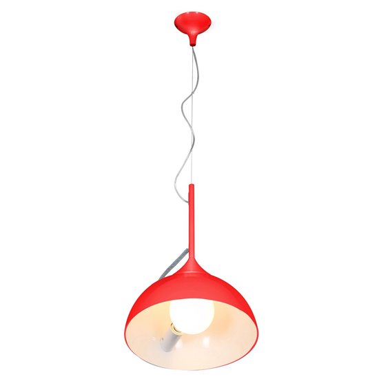 Picture of 60w Magneto E-26 A-19 Incandescent Dry Location Red Adjustable Angle Pendant (CAN 4"Ø4.75")