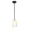 Picture of 100w Bordeaux Glass Pendant E-26 A-19 Incandescent Dry Location Oil Rubbed Bronze Wicker White Glass 7.5"Ø5.25" (CAN 1.25"Ø5.25")