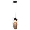 Picture of 100w Cabernet Glass Pendant E-26 A-19 Incandescent Dry Location Oil Rubbed Bronze Brown Slate Glass 12"Ø4.9" (CAN 1.25"Ø5.25")