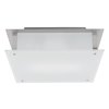 Picture of 36w Vision Module Damp Location Brushed Steel Frosted Dimmable LED Flushmount (CAN 13.5"x13.5"x2")