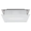 Picture of 36w Vision Module Damp Location Brushed Steel Frosted Dimmable LED Flushmount (CAN 13.5"x13.5"x2")