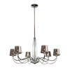 Foto para 360w (6 x 60) Milano G9 G9 Halogen Dry Location Chromed Glass Chandelier (CAN 1"Ø5")