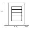 Picture of 30w (3 x 10) Origami G4 Bi-Pin Halogen Damp Location Rust CRM Concrete and Metal wall fixture (CAN 12.6"x8.75"x1")