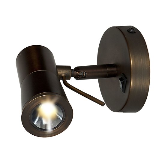 Foto para 3w Cyprus 2 MODULE Dry Location Bronze LED Plug-In Headboard Lamp (CAN 1.4"Ø3.15")