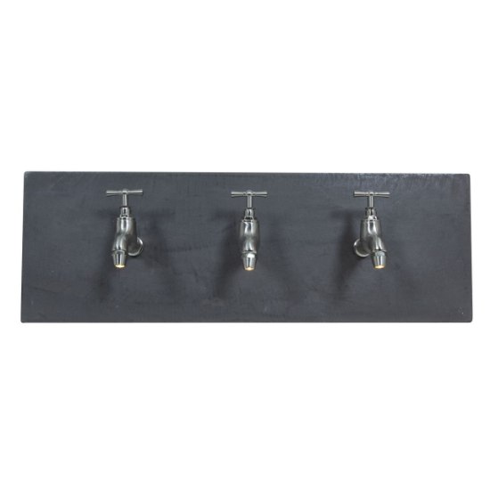 Picture of 3w (3 x 1) Waterworks Module LED Damp Location Chrome GREY 3Lt wall art (CAN 22.5"x6.25"x1")