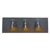 Foto para 3w (3 x 1) Waterworks Module LED Damp Location Chrome GREY 3Lt wall art (CAN 22.5"x6.25"x1")