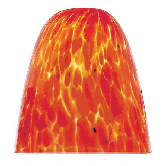 Foto para Elegant'e Red Italian Hand Blown Glass Shade