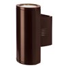 Picture of 26w (2 x 13) Trident GU-24 Spiral Fluorescent Bronze Clear Wet Location Wallwasher (CAN 6.9"x4.25"x0.25")