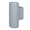 Picture of 26w (2 x 13) Trident GU-24 Spiral Fluorescent Satin Clear Wet Location Wallwasher (CAN 6.9"x4.25"x0.25")