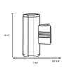 Picture of 26w (2 x 13) Trident GU-24 Spiral Fluorescent Satin Clear Wet Location Wallwasher (CAN 6.9"x4.25"x0.25")