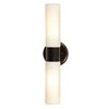 Picture of 26w (2 x 13) Cobalt GU-24 Spiral Fluorescent Damp Location Oil Rubbed Bronze Opal Wall Fixture (CAN 0.75"Ø5")