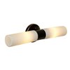 Picture of 26w (2 x 13) Cobalt GU-24 Spiral Fluorescent Damp Location Oil Rubbed Bronze Opal Wall Fixture (CAN 0.75"Ø5")