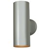 Foto para 26w (2 x 13) Poseidon GU-24 Spiral Fluorescent Satin Damp Location Wall Fixture (CAN 0.5"Ø4.75")