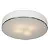 Picture of 72w (4 x 18) Aero GU-24 Spiral Fluorescent Damp Location Chrome Opal Flush Mount (CAN 0.5"Ø13")