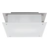 Picture of 26w (2 x 13) Vision G24q-1 Quad Fluorescent Damp Location Brushed Steel Frosted Flush-Mount (CAN 4.6"x6.9"x1.25")