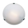 Picture of 39w (3 x 13) Nimbus GU-24 Spiral Fluorescent Damp Location Chrome Frosted Flush-Mount