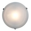 Foto para 39w (3 x 13) Nimbus GU-24 Spiral Fluorescent Damp Location Chrome Alabaster Flush-Mount