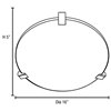 Picture of 39w (3 x 13) Cirrus GU-24 Spiral Fluorescent Damp Location Satin Frosted Flush-Mount