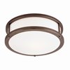 Foto para 36w (2 x 18) Conga GU-24 Spiral Fluorescent Damp Location Bronze Opal Flush-Mount