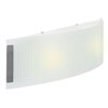 Foto para 26w (2 x 13) Neon GU-24 Spiral Fluorescent Damp Location Brushed Steel LFR Wall & Vanity 24"x6.3" (CAN 19.25"x5.4"x0.88")