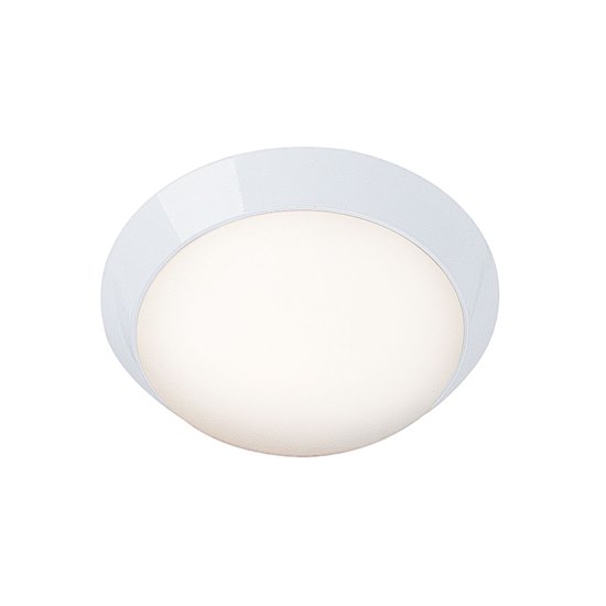 Picture of 100w Cobalt E-26 A-19 Incandescent Damp Location White Opal Flush-Mount (CAN 1.5"Ø11")