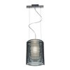 Foto para 100w Enzo E-26 A-19 Incandescent Dry Location Chrome ACLR Acrylic Rib Pendant