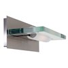 Picture of 100w Phoebe R7s J-78 Halogen Damp Location Brushed Steel 12mm Clear Glass Wall & Vanity (CAN 12"x4.4"x1.5")