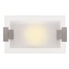 Foto para 100w Plasma R7s J-118 Halogen Damp Location Brushed Steel Frosted Wall & Vanity (CAN 9.1"x4.5"x1")