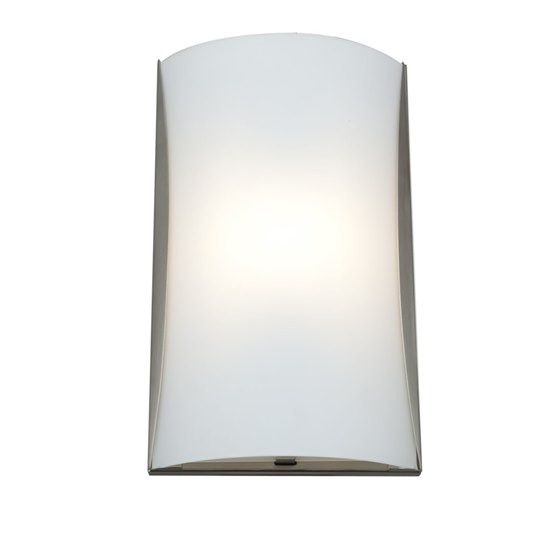 Picture of 100w Radon R7s J-118 Halogen Damp Location Brushed Steel Opal Wall Fixture (CAN 14.25"x8.5"x0.75")