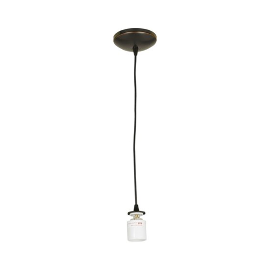 Foto para 100w Sydney E-26 A-19 Incandescent Dry Location Oil Rubbed Bronze Cord Pendant (CAN 1.25"Ø5.25")