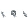 Foto para 105w (3 x 35) Odyssey GU-10 MR-16 Halogen Dry Location Brushed Steel Ceiling or Wall Spotlight Rail