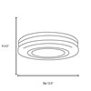 Picture of 120w (2 x 60) Altum E-26 A-19 Incandescent Damp Location White Opal Flush-Mount (CAN 1"Ø10")