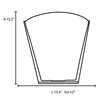 Picture of 120w (2 x 60) Artemis E-12 B-10 Incandescent Dry Location Brushed Steel Opal Wall Sconce (CAN 12.5"x12.2"x0.5")