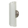 Picture of 120w (2 x 60) Gyro G9 G9 Halogen Dry Location Brushed Steel Clear Opal Wall (CAN Ø4.5")