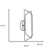 Picture of 120w (2 x 60) Gyro G9 G9 Halogen Dry Location Brushed Steel Clear Opal Wall (CAN Ø4.5")