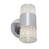 Foto para 120w (2 x 60) Kristal G9 G9 Halogen Damp Location Chrome Clear Crystal Crystal Wall/Vanity 4.75"x8"