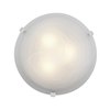 Picture of 120w (2 x 60) Mona E-12 B-10 Incandescent Dry Location White WH Flush-Mount (CAN Ø9.75")