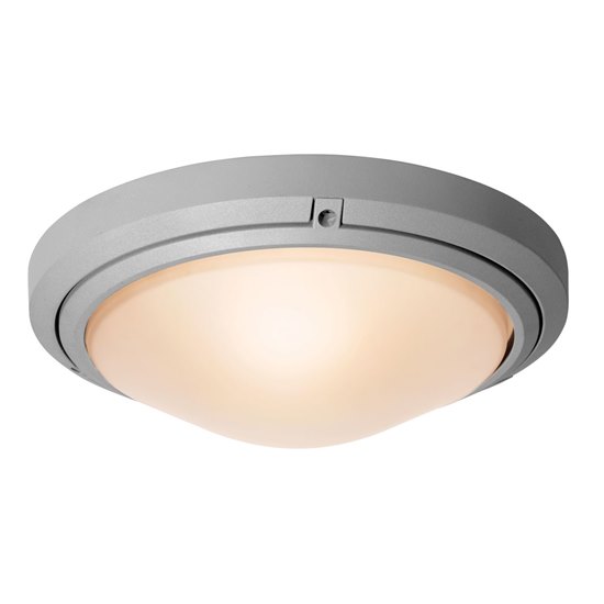 Foto para 120w (2 x 60) Oceanus E-26 A-19 Incandescent Satin Frosted Marine Grade Wet Location Ceiling or Wall Fixture (CAN 5"x4.6")