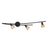 Picture of 120w (3 x 40) Iris G9 G9 Halogen Dry Location Oil Rubbed Bronze Amber Wall Fixture