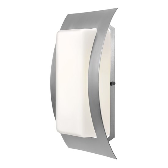 Foto para 13w Eclipse GU-24 Spiral Fluorescent Satin Opal Wet Location Wall Fixture (CAN 9.25"x4.6"x1")