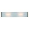 Picture of 13w Helium Module Damp Location Brushed Steel Checkered Frosted LED Wall & Vanity (CAN 23.5"x4.6"x0.75")