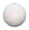 Picture of 13w Nimbus GU-24 Spiral Fluorescent Damp Location White Alabaster Flush-Mount