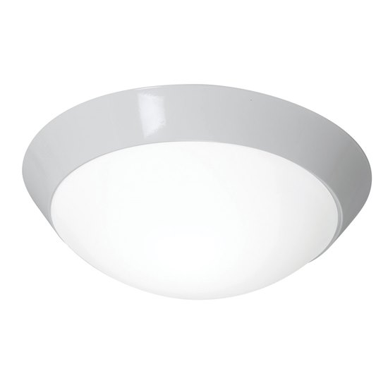 Foto para 150w (2 x 75) Cobalt E-26 A-19 Incandescent Damp Location White Opal Flush-Mount (CAN 1.5"Ø15")