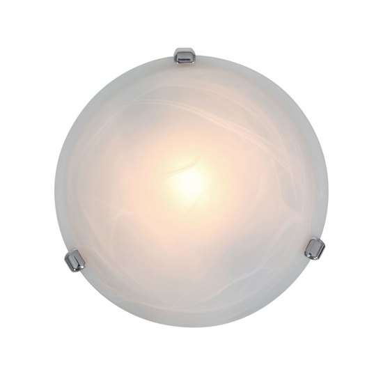 Picture of 150w Nimbus R7s J-118 Halogen Damp Location Chrome Alabaster Flush-Mount 4"Ø12.5"