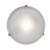 Foto para 150w Nimbus R7s J-118 Halogen Damp Location Satin Alabaster Flush-Mount 5"Ø16.25"