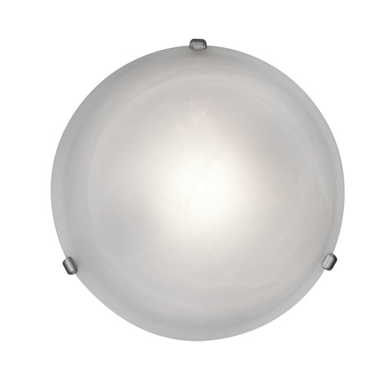 Picture of 150w Nimbus R7s J-118 Halogen Damp Location Satin Alabaster Flush-Mount 5"Ø16.25"