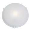 Foto para 150w Nimbus R7s J-118 Halogen Damp Location White Frosted Flush-Mount 5"Ø16"